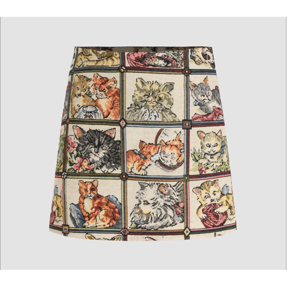 CIDER Cat Lover Mini Skirt
